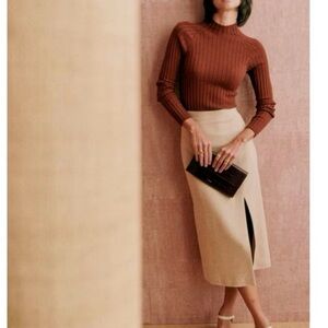 Sezane Madelyn Linen Skirt